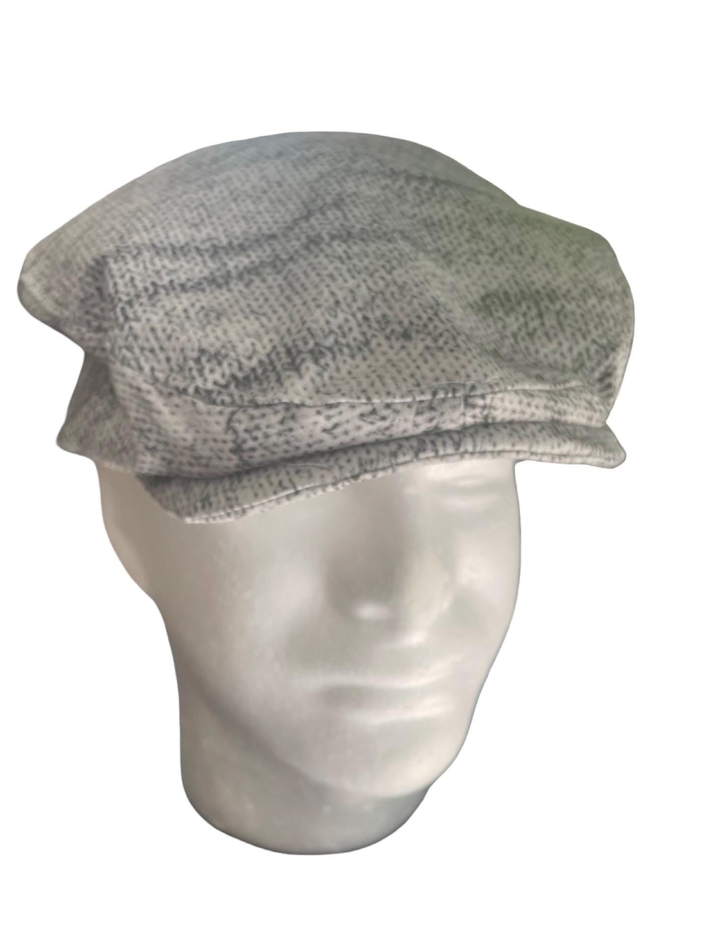 Grey cable knit cotton flat cap Hat, Flat Cap, fall Hat, Cable knit Hat, Baker Boy Hat, Summer Hat, Gatsby Hat, cable Hat, Newsboy hat