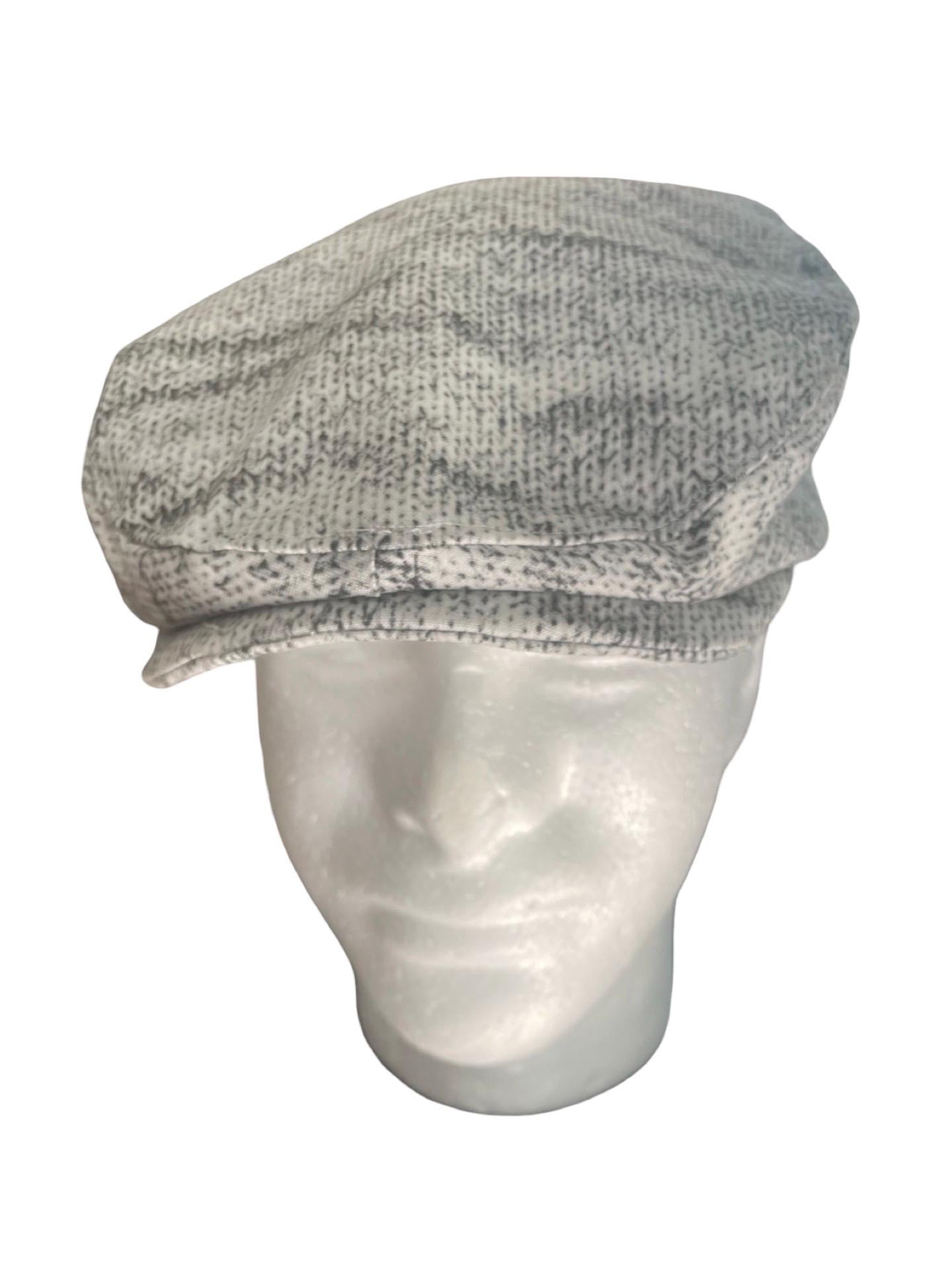 Grey cable knit cotton flat cap Hat, Flat Cap, fall Hat, Cable knit Hat, Baker Boy Hat, Summer Hat, Gatsby Hat, cable Hat, Newsboy hat