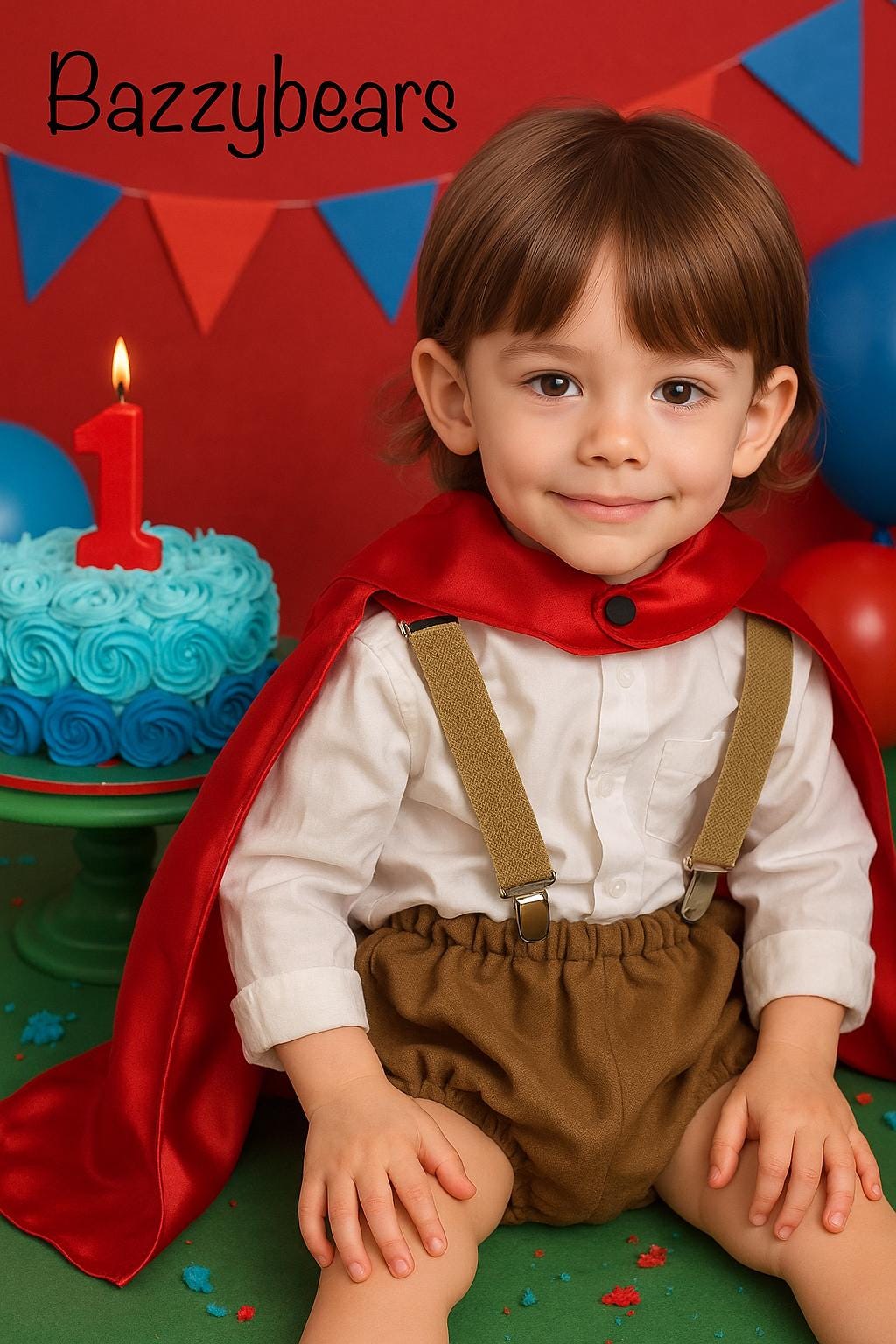 superhero cake smash outfit boy, one mighty warrior cake smash boy, superhero tie and diaper cover, superhero diaper cover, cake smash hero