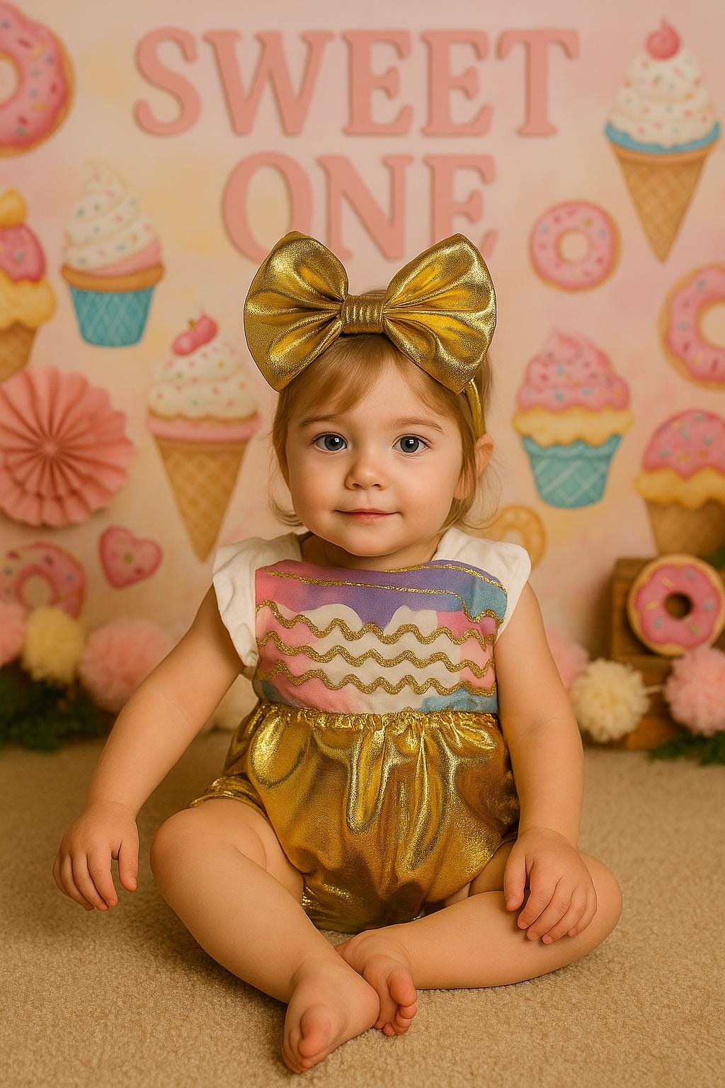 Baby Bloomer- Gold Sparkle Bloomer, Gold bloomer, gold diaper cover, full sparkle bloomer, Birthday bloomer, Pageant Diaper cover
