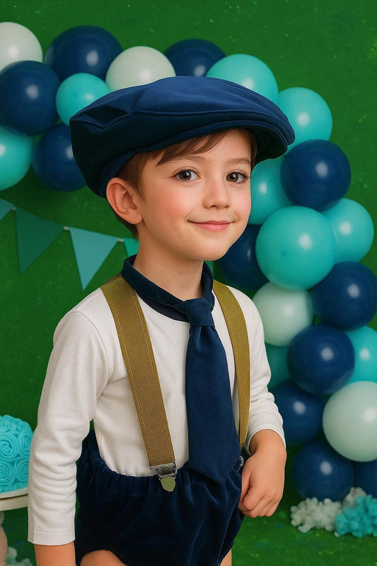 Navy Smash Cake Outfit Boy First Birthday super soft navy cotton Diaper Cover, navy Suspenders and navy bow tie 1st Birthday Photoshoot