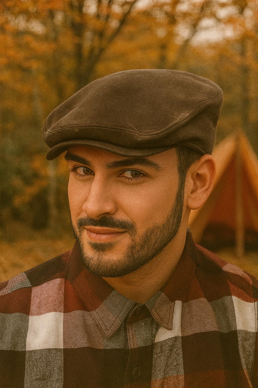 Brown Velvet Flat Cap,Ascot ivy,Cabbie Hat,Newsboy Cap,Velvet cap,Irish flat cap, Duckbill Cap,Peaky Blinders Hat,Fathers Day Gift