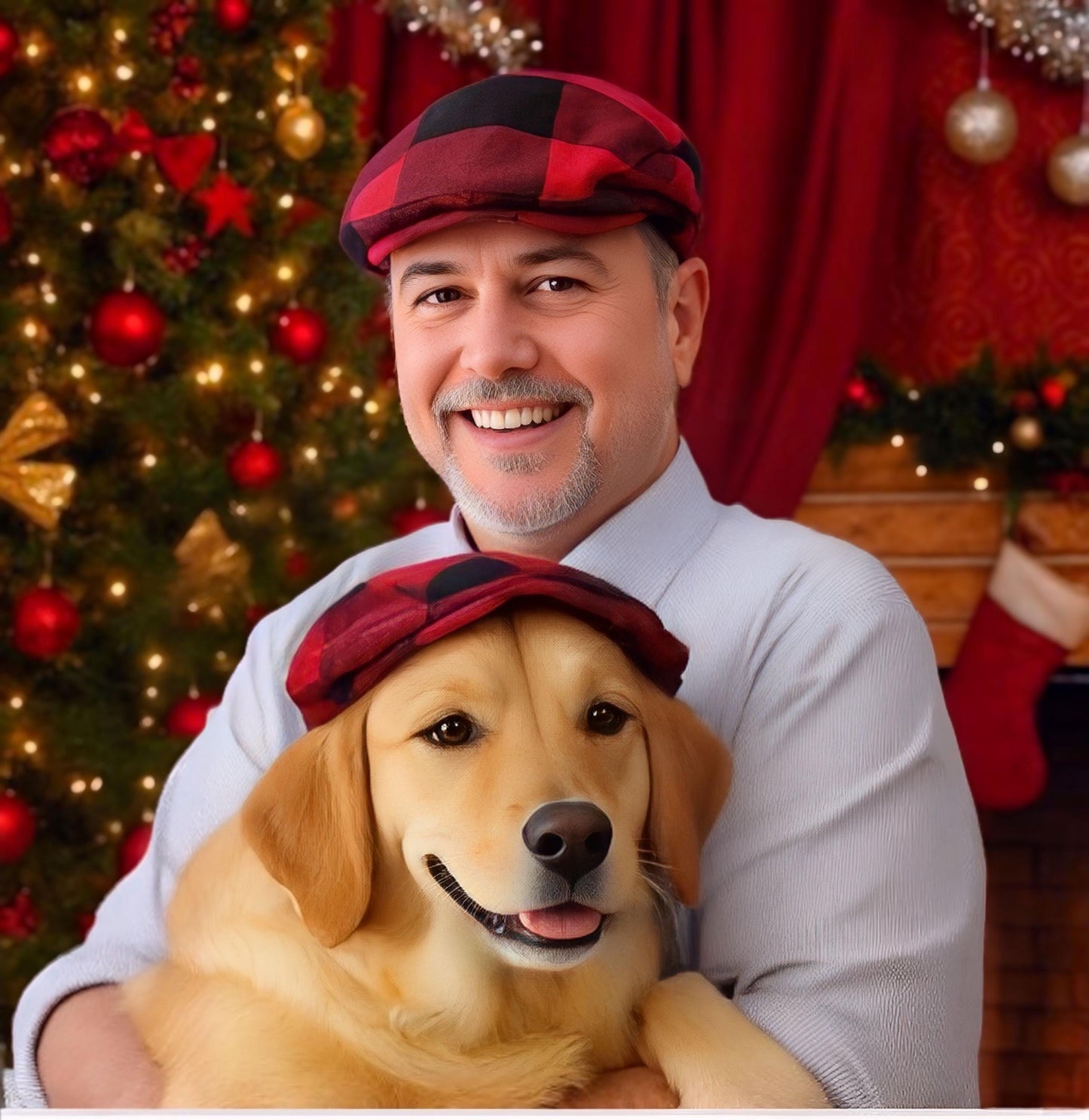 Matching Man & Dog Newsboy Cap! HANDMADE dog and man hats, dog caps, Fathers Day hat, flat cap, pet accessories, man and dog gift