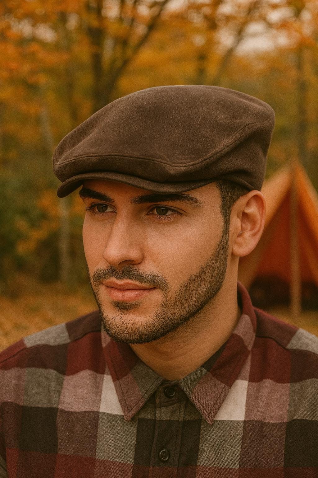 Brown Velvet Flat Cap,Ascot ivy,Cabbie Hat,Newsboy Cap,Velvet cap,Irish flat cap, Duckbill Cap,Peaky Blinders Hat,Fathers Day Gift