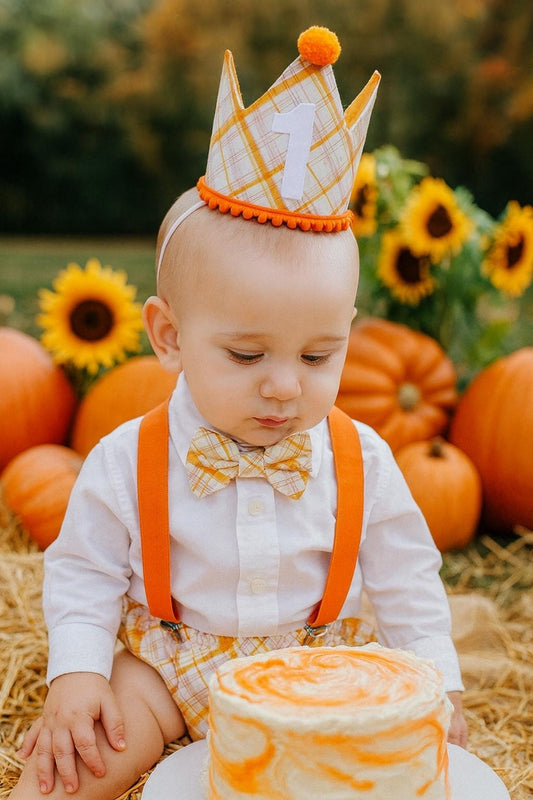 Boy Cake Smash Outfit, Boy Cake Smash, Boy 1st Birthday Set, 1st Birthday, Milestone Pictures, Boy 1st Birthday Outfit, Orange Cake Smash