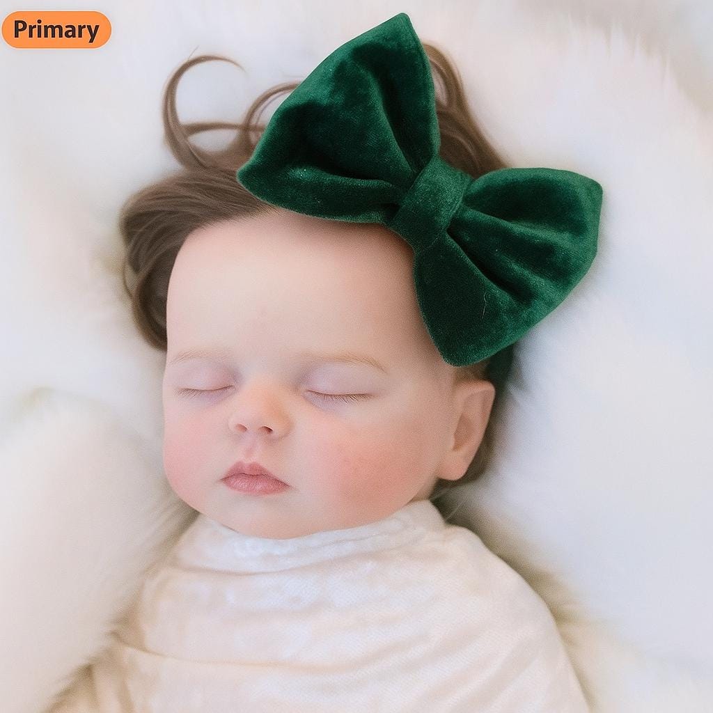 Velvet Bow Hair Clip or Headband
