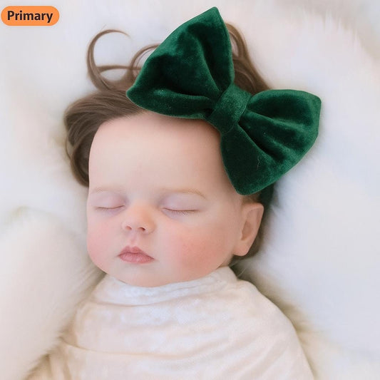 Velvet Bow Hair Clip or Headband