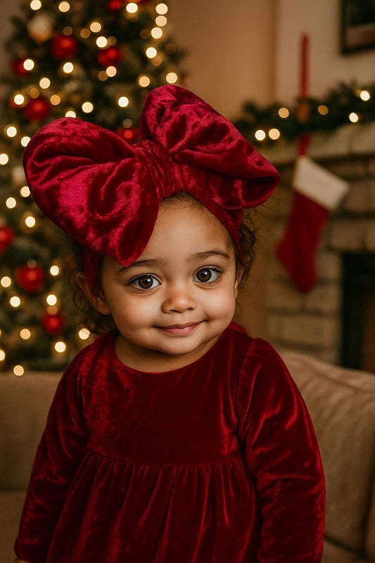 Red velvet headband, bow headband, adult headband, fashion headband, festival headband, hair accessories, Christmas headband, choose colour