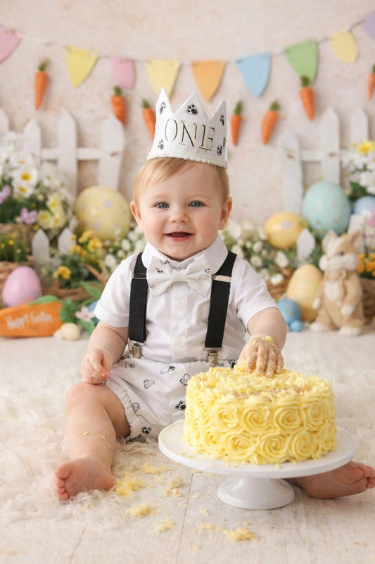 Easter Cake Smash Outfit - boy cake smash outfit- bunny cake smash outfit- Easter bloomers - some bunny is one - Easter boy outfit - first