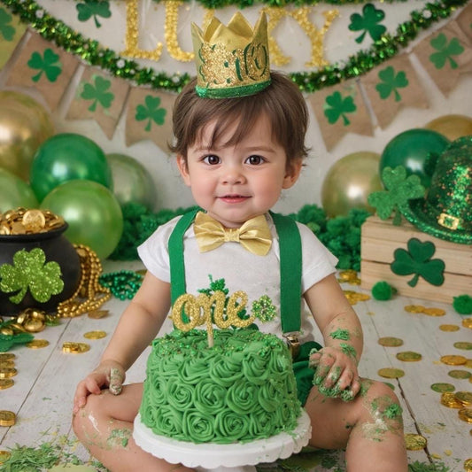 Boy Cake Smash Outfit, Cake Smash Set, St. Patrick’s Day Cake Smash, Lucky One Cake Smash, Irish 1st Birthday, Boy 1st Birthday