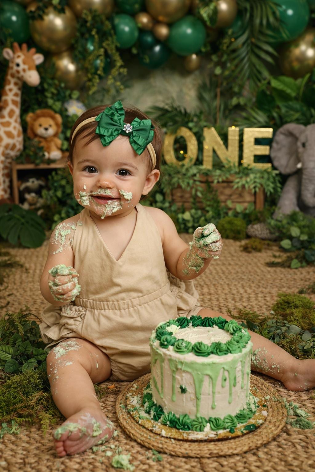 Cake smash outfit girl, cake smash romper, baby girl boho romper, first birthday outfit, smash cake outfit, cotton romper, 1st birthday outf
