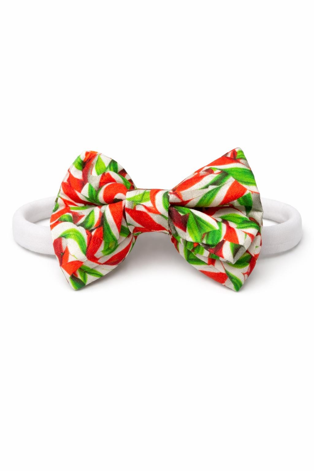 Candy cane baby headband, candy baby headband, red swirl baby headband, red and white headband, stripes baby headband, Christmas headband