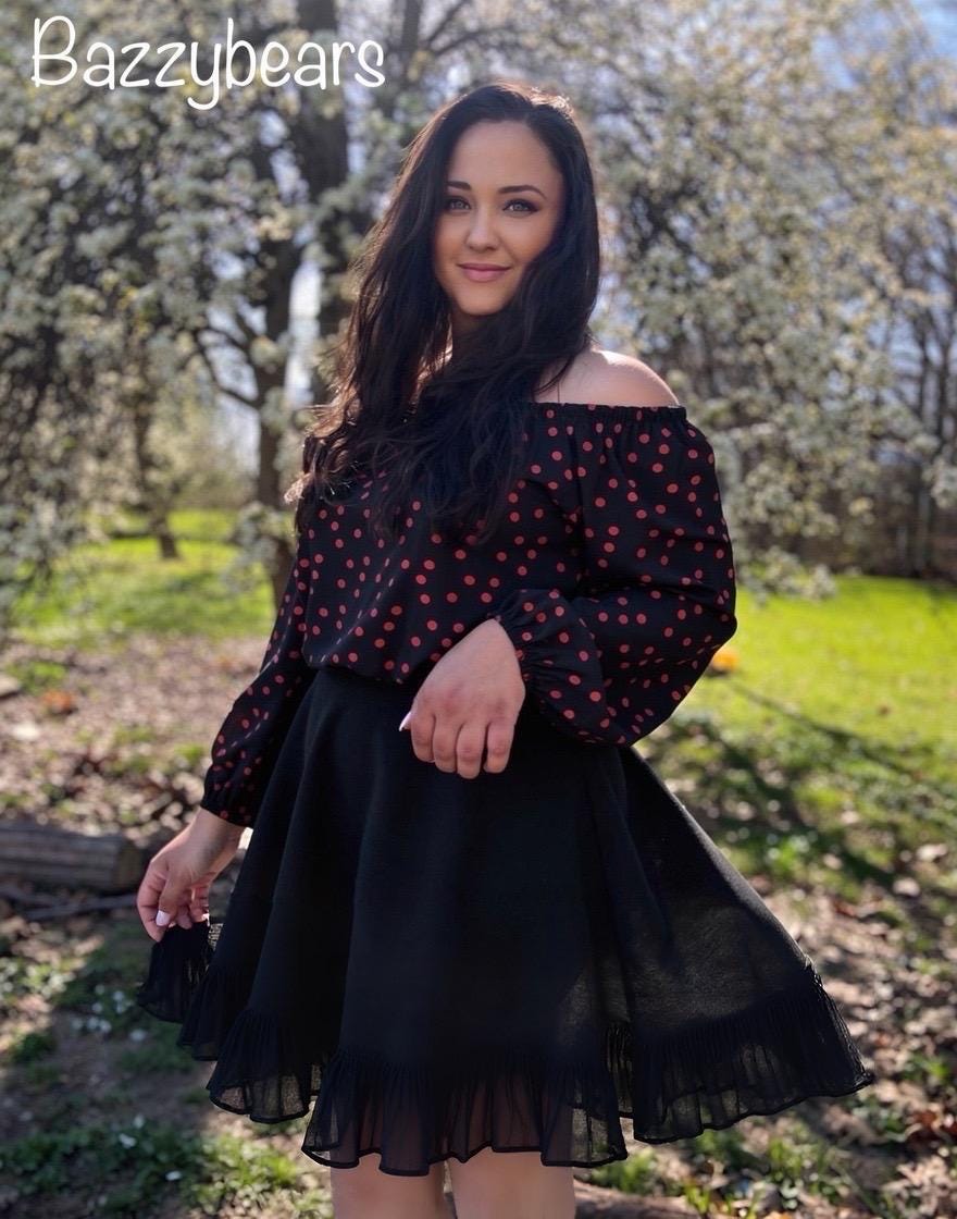Off The Shoulder Long Sleeve Oversized Slouchy Shirt, Baggy Off The Shoulder Chiffon Shirt