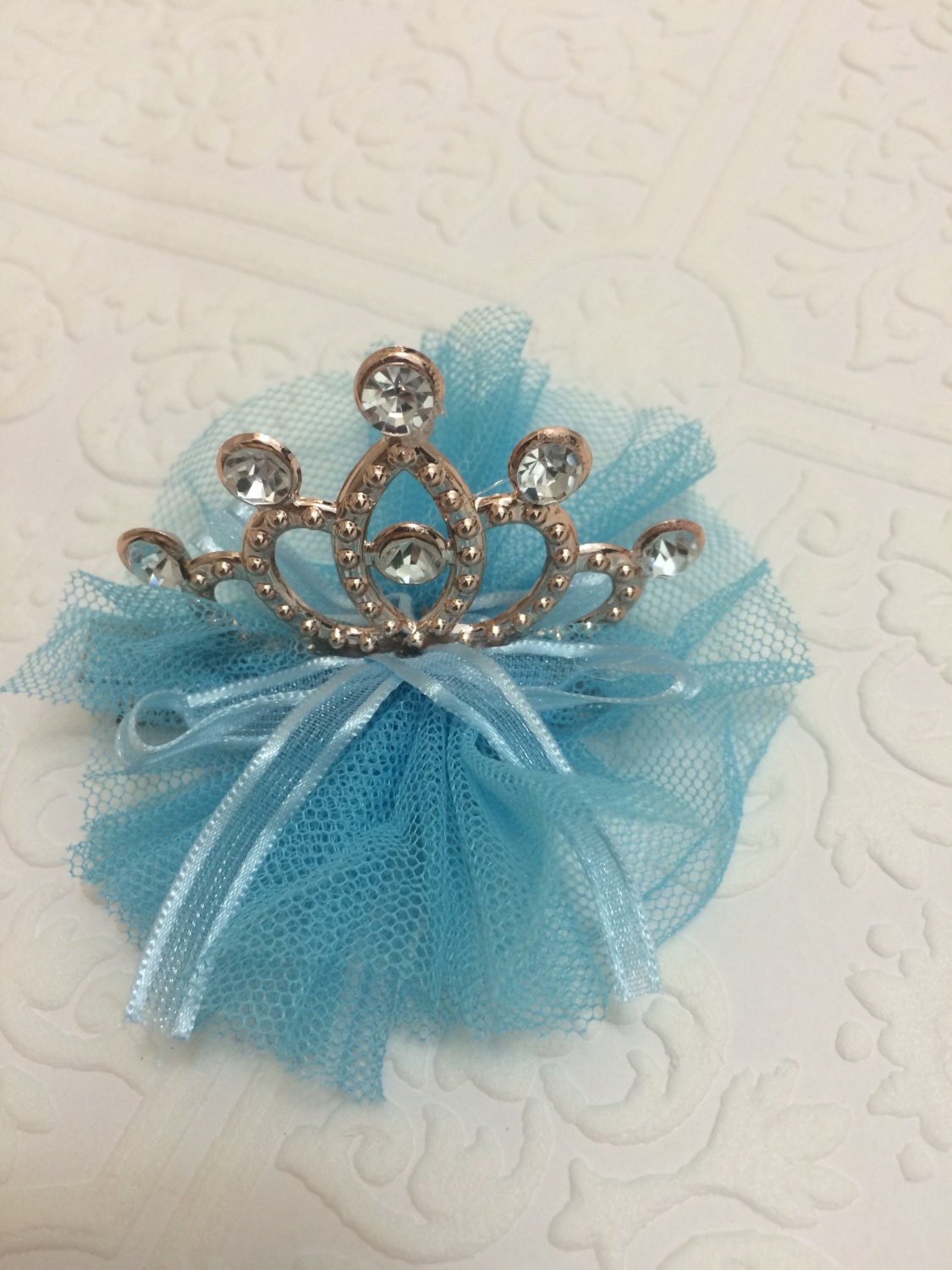 Blue tiara, blue crown, tiara, crown, baby tiara, baby crown, summer tiara, gold crown, photography prop, baby prop, tulle tiara, baby blue
