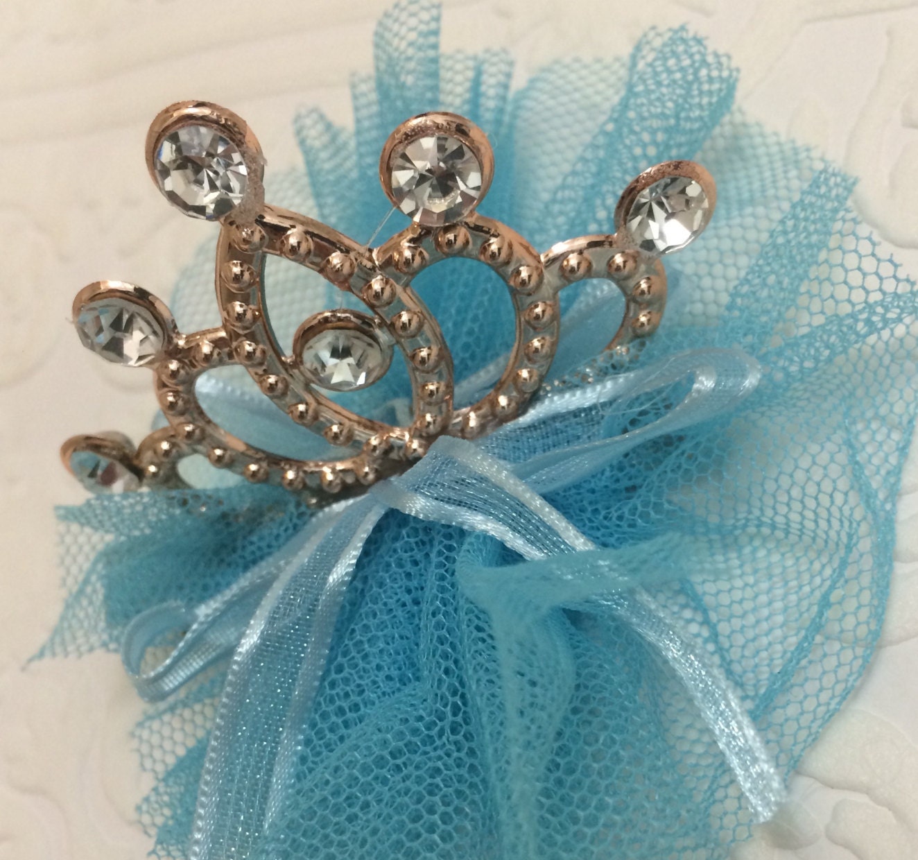 Blue tiara, blue crown, tiara, crown, baby tiara, baby crown, summer tiara, gold crown, photography prop, baby prop, tulle tiara, baby blue