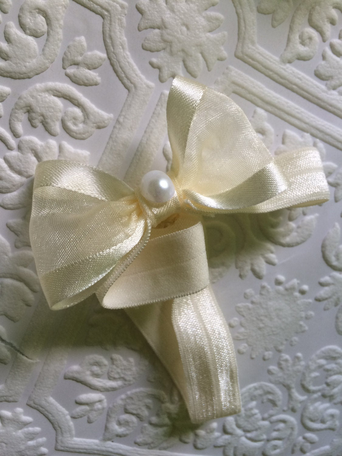 Ivory baptism set, baptism shoes headband, headband shoe set, baby christening, christening shoes set, ivory and white baby shoes, baby shoe