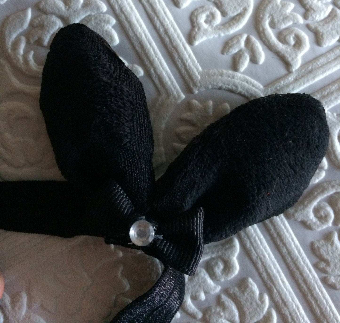 Halloween bunny ears, black bunny ears, Halloween mini bunny ears, Halloween costume ears, black mini ears, black mini bunny ears,mini bunny