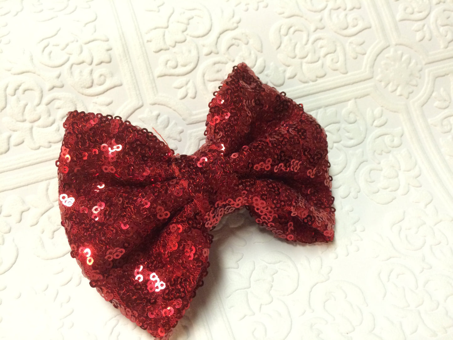 Red bow headband, baby bow headband, sparkling bow headband, red headband, red baby headband, baby bow headband, Christmas headband