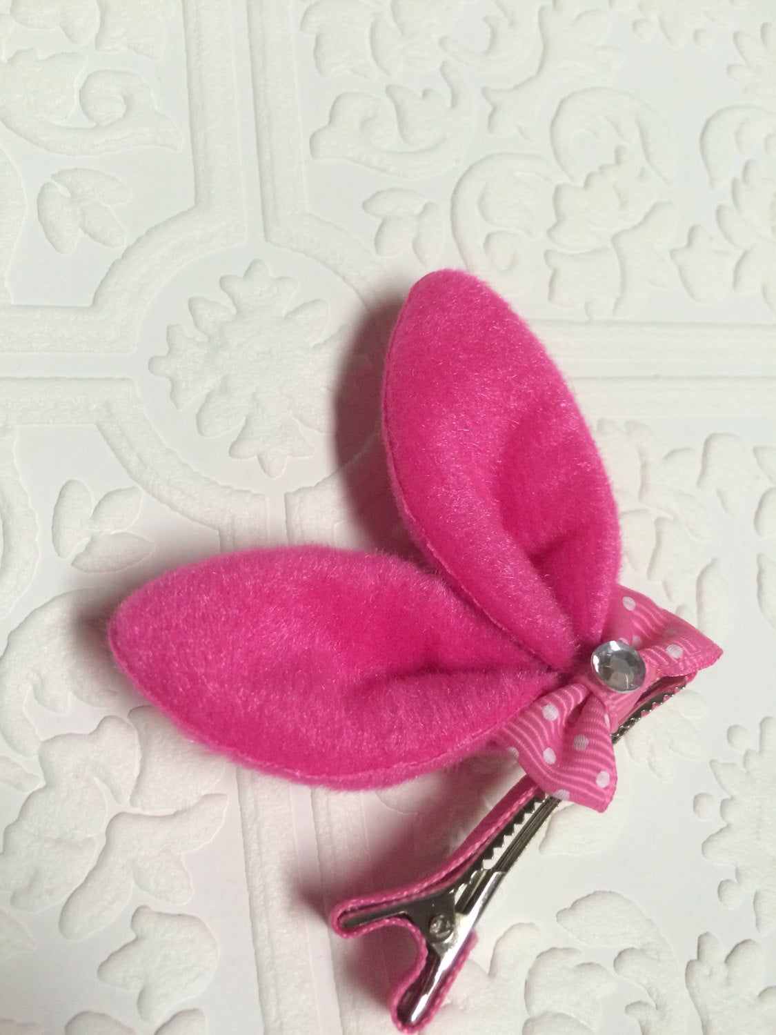 bunny headband, tiny bunny ears, tiny bunny headband, bunny baby headband, pink bunny ears, pink bunny ear clip, bunny ear clip, baby ears