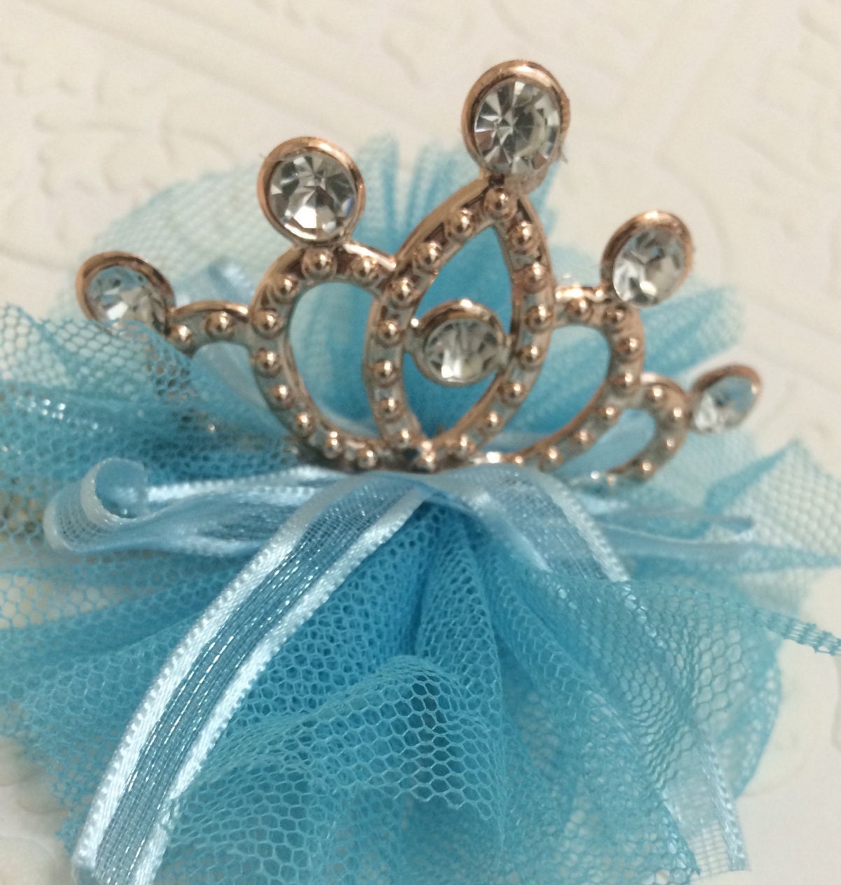 Blue tiara, blue crown, tiara, crown, baby tiara, baby crown, summer tiara, gold crown, photography prop, baby prop, tulle tiara, baby blue