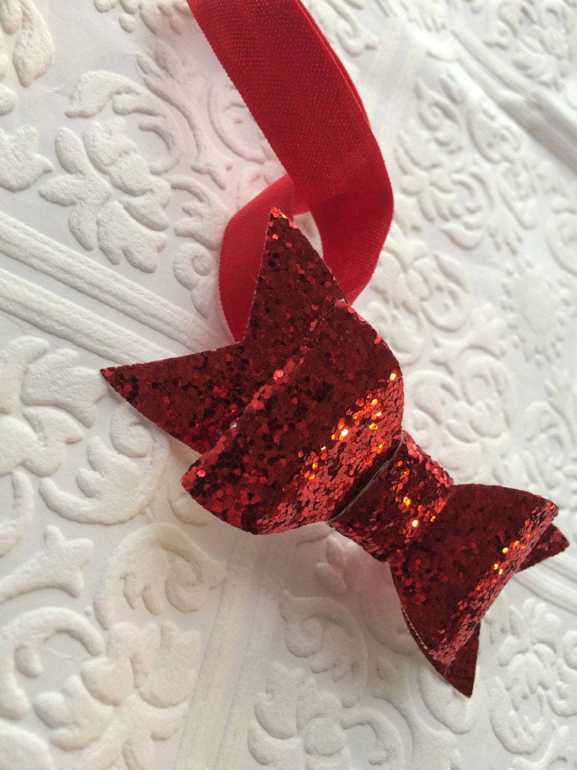 Red bow headband, baby bow headband, sparkling bow headband, red headband, red baby headband, baby bow headband, Christmas headband