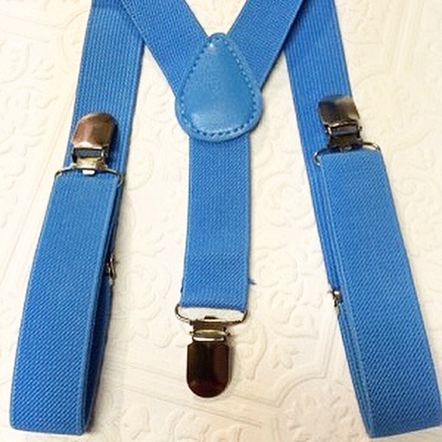 Baby suspenders, light blue baby suspenders, toddler suspenders, blue suspenders, sky blue suspenders