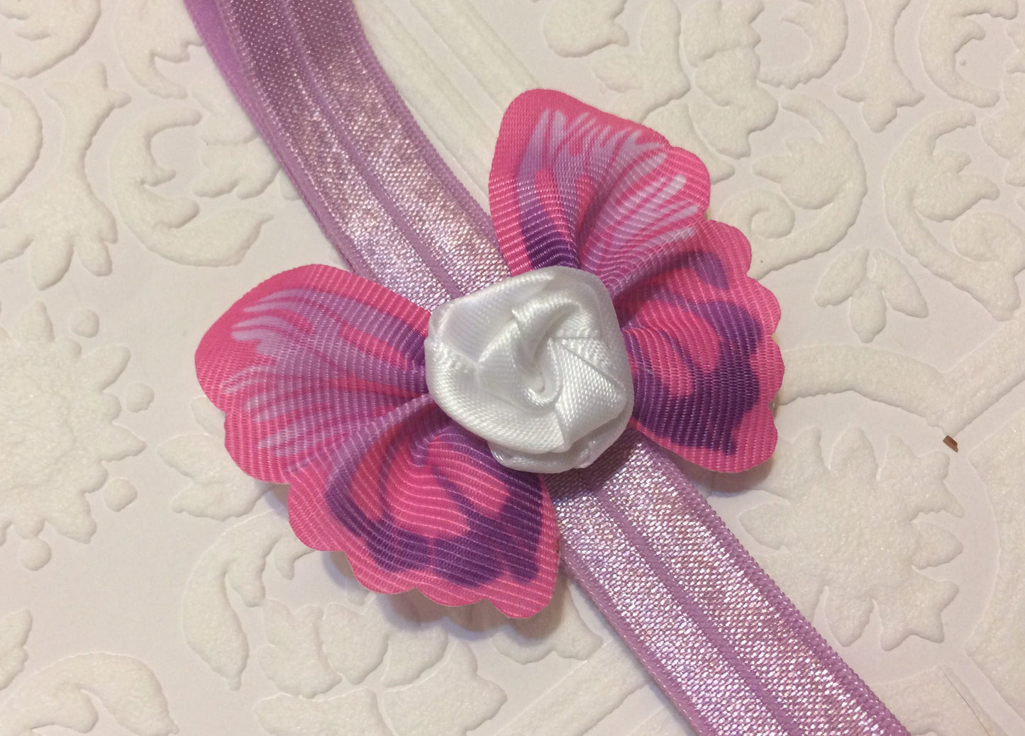 butterfly,butterfly headband, baby headband, baby butterfly headband, purple butterfly headband, photography prop, baby prop, rose headband