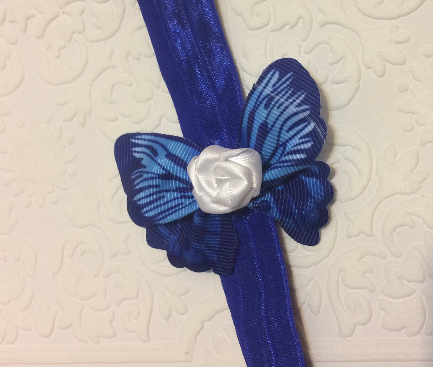 butterfly, butterfly headband, baby headband, baby butterfly headband, blue butterfly headband, photography prop, baby prop, rose headband