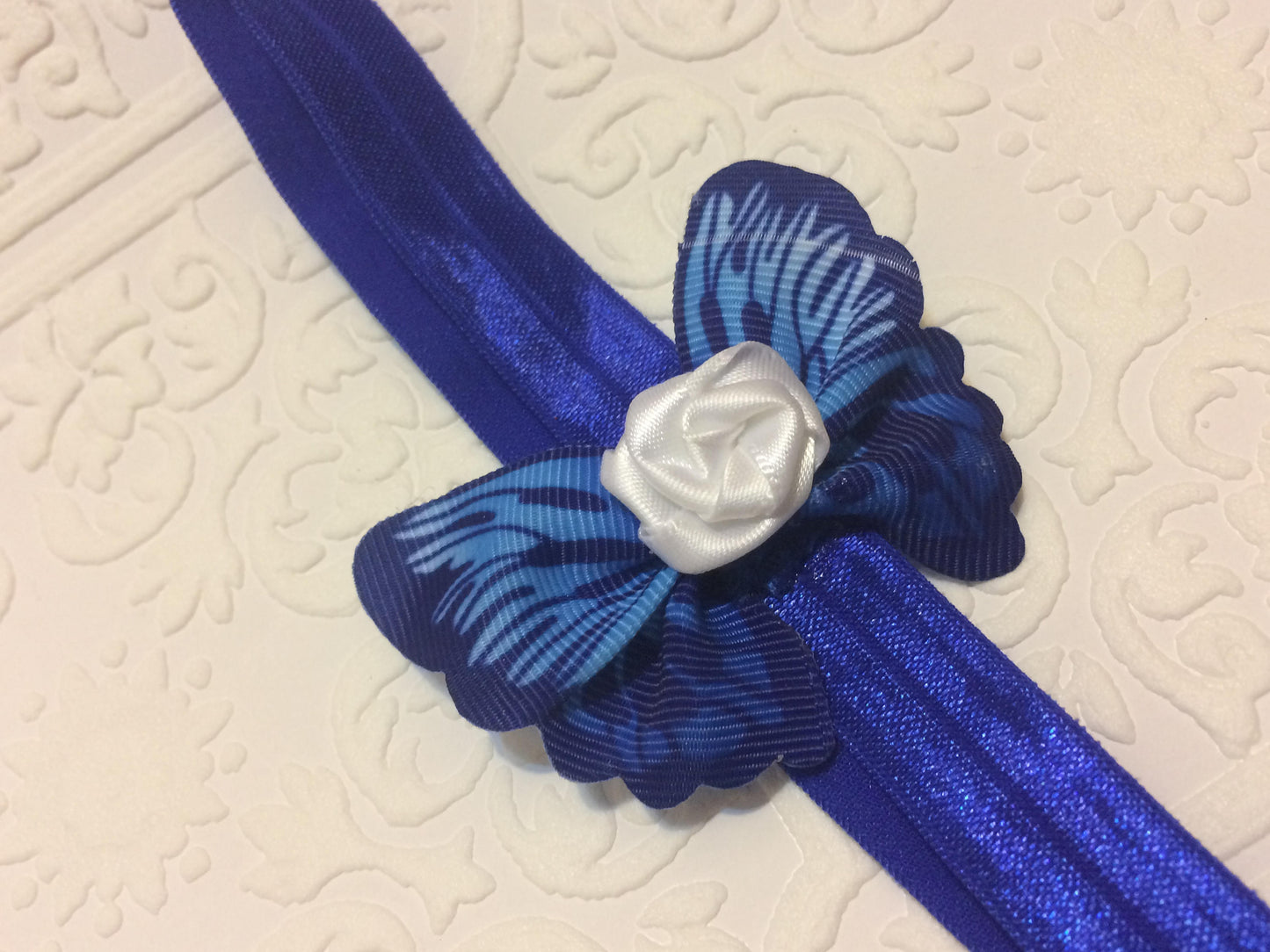 butterfly, butterfly headband, baby headband, baby butterfly headband, blue butterfly headband, photography prop, baby prop, rose headband