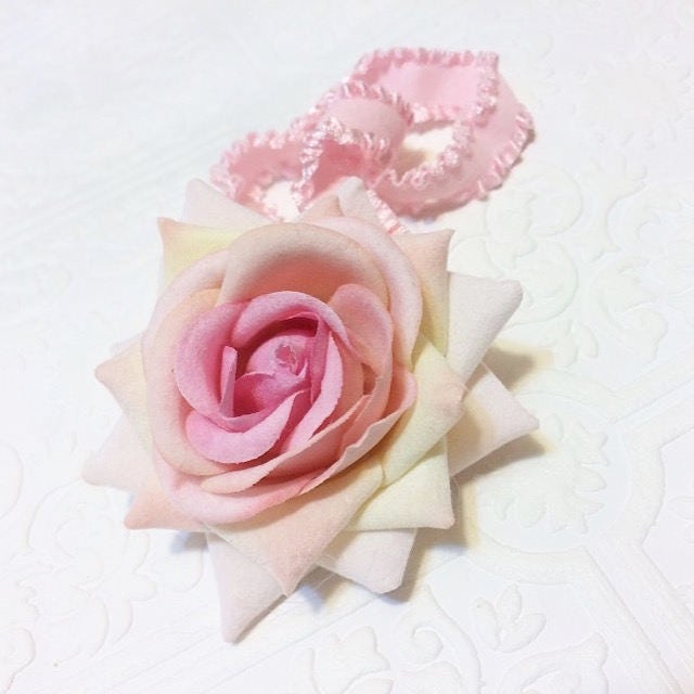 Rose headband, rose baby headband, baby headband, pink rose headband, newborn headband, pink baby headband, birthday headband, wedding rose