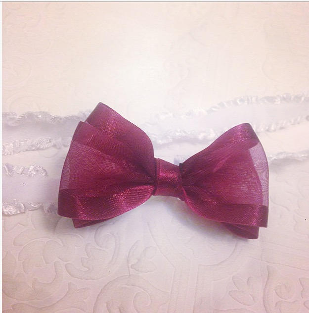 Burgundy bow headband, bow headband, purple headband, baby gold headband, Christmas headband, Christmas baby headband, burgundy headband