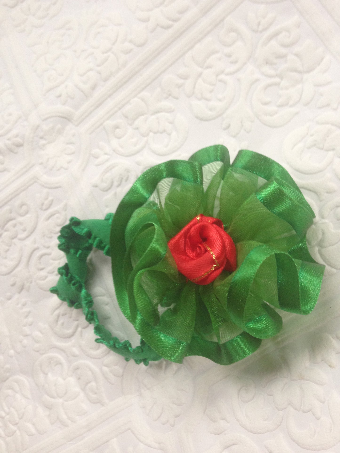 Red green baby headband, Christmas baby headband, green baby headband, holiday baby headband, holiday headband, christmas headband, photo