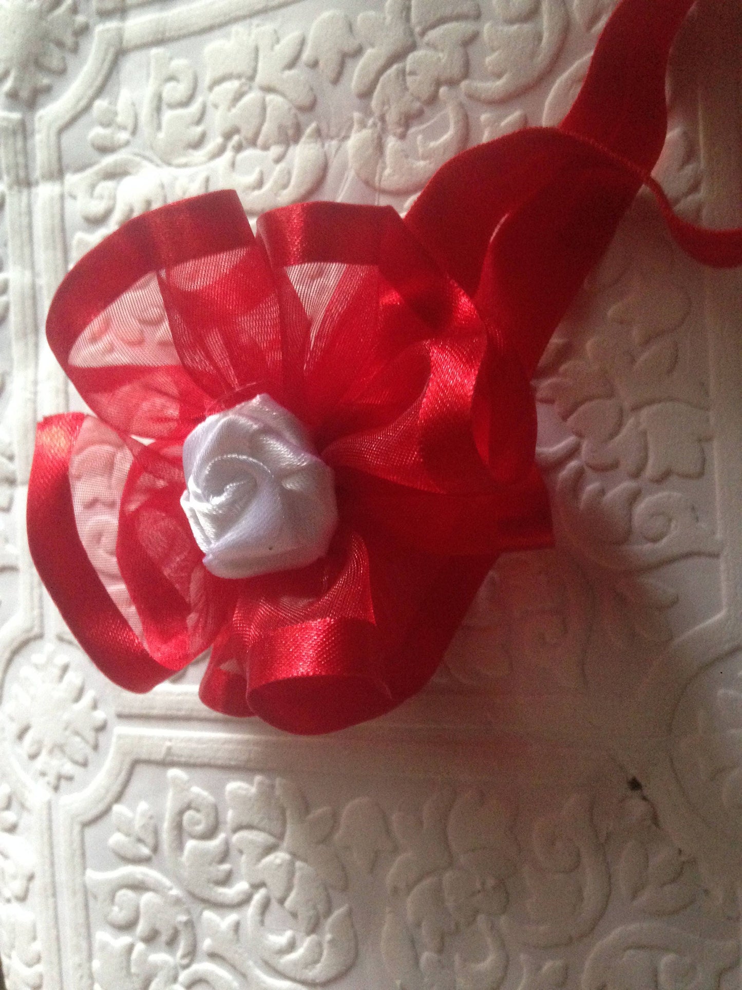 Red baby headband, Christmas baby headband, white baby headband, holiday baby headband, holiday headband, christmas headband, photography