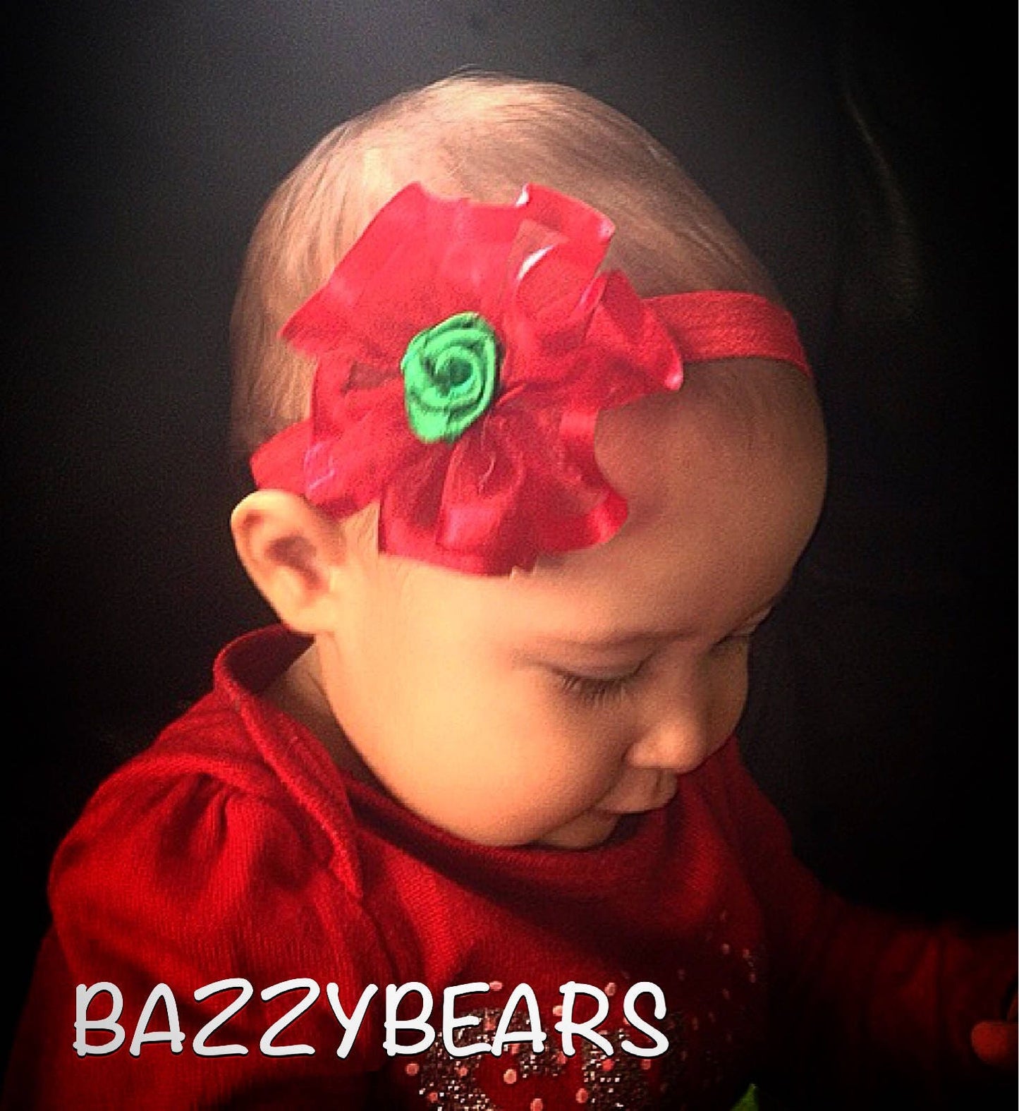 Red baby headband, Christmas baby headband, green baby headband, holiday baby headband, holiday headband, christmas headband,photo christmas