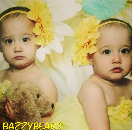 Yellow flower baby headband,  baby headband, ýelbow rose headband, large baby headband,  large flower baby headband,  spring baby headband