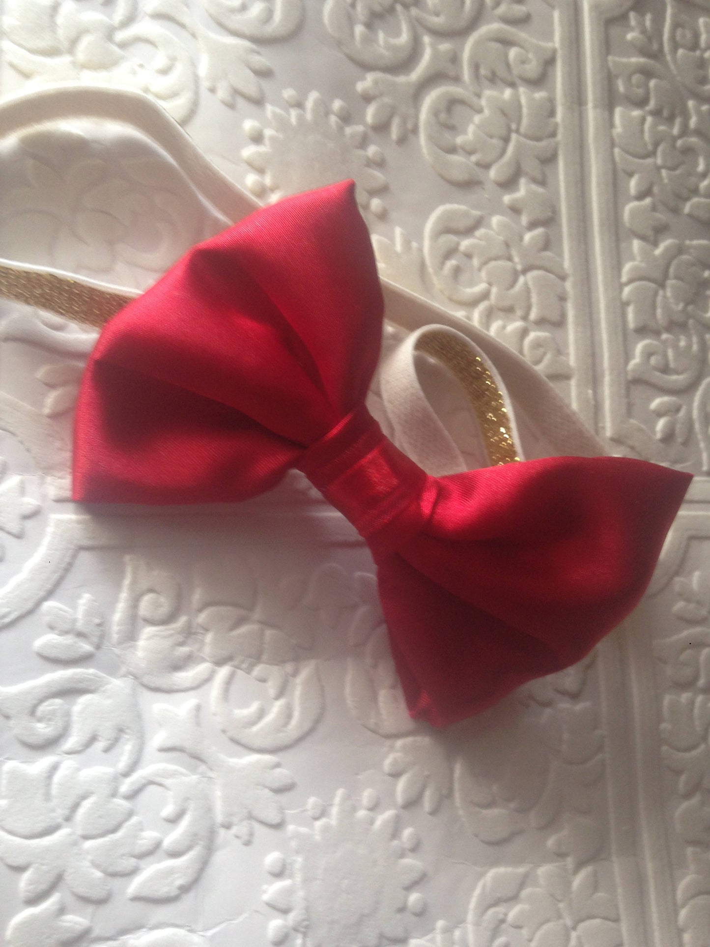 christmas red bow, baby headband, red baby headband, bow headband, newborn headband, red headband, christmas baby headband, satin red bow