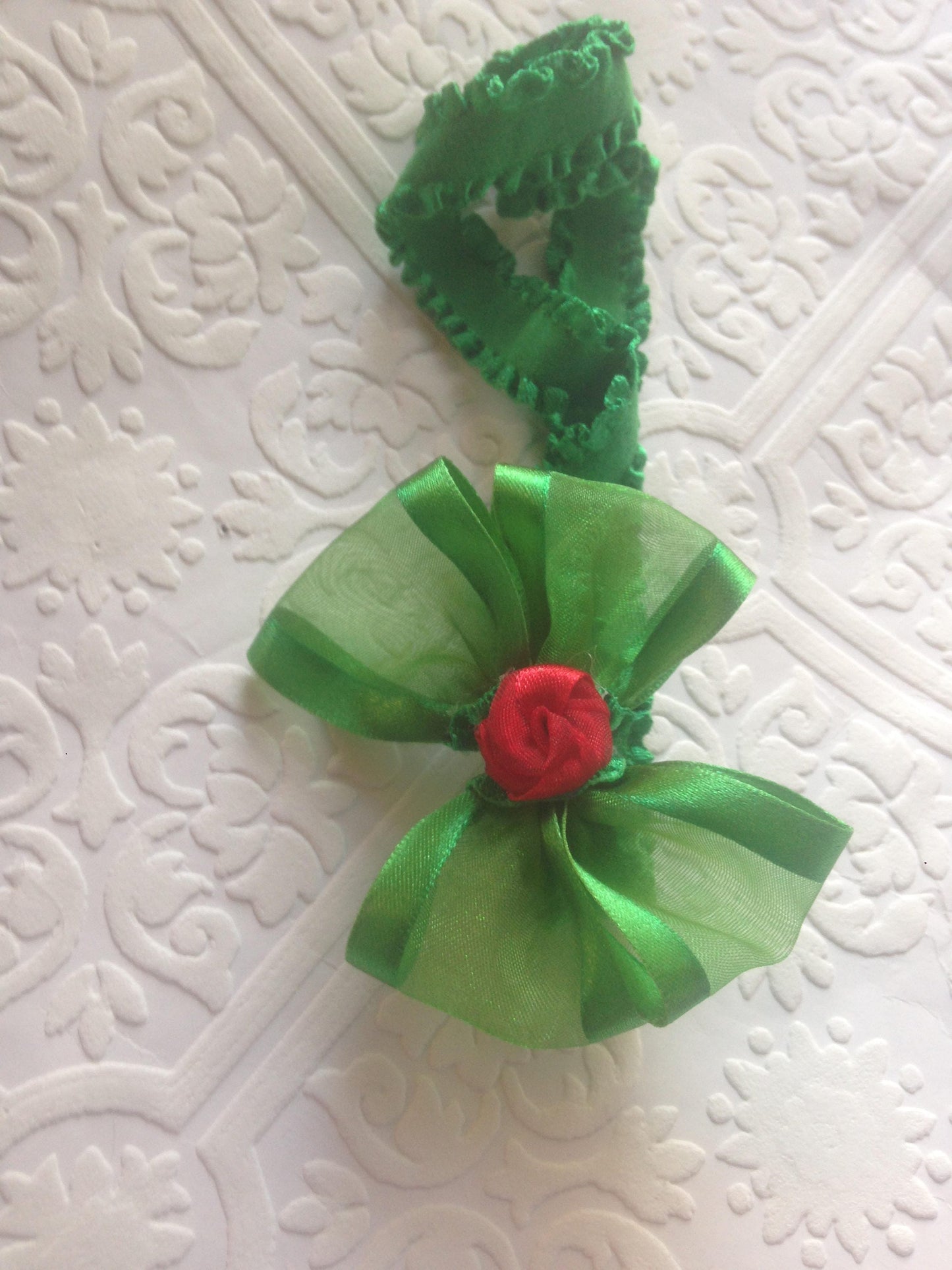 Red green baby headband, Christmas baby headband, green baby headband, holiday baby headband, holiday headband, christmas headband, photo