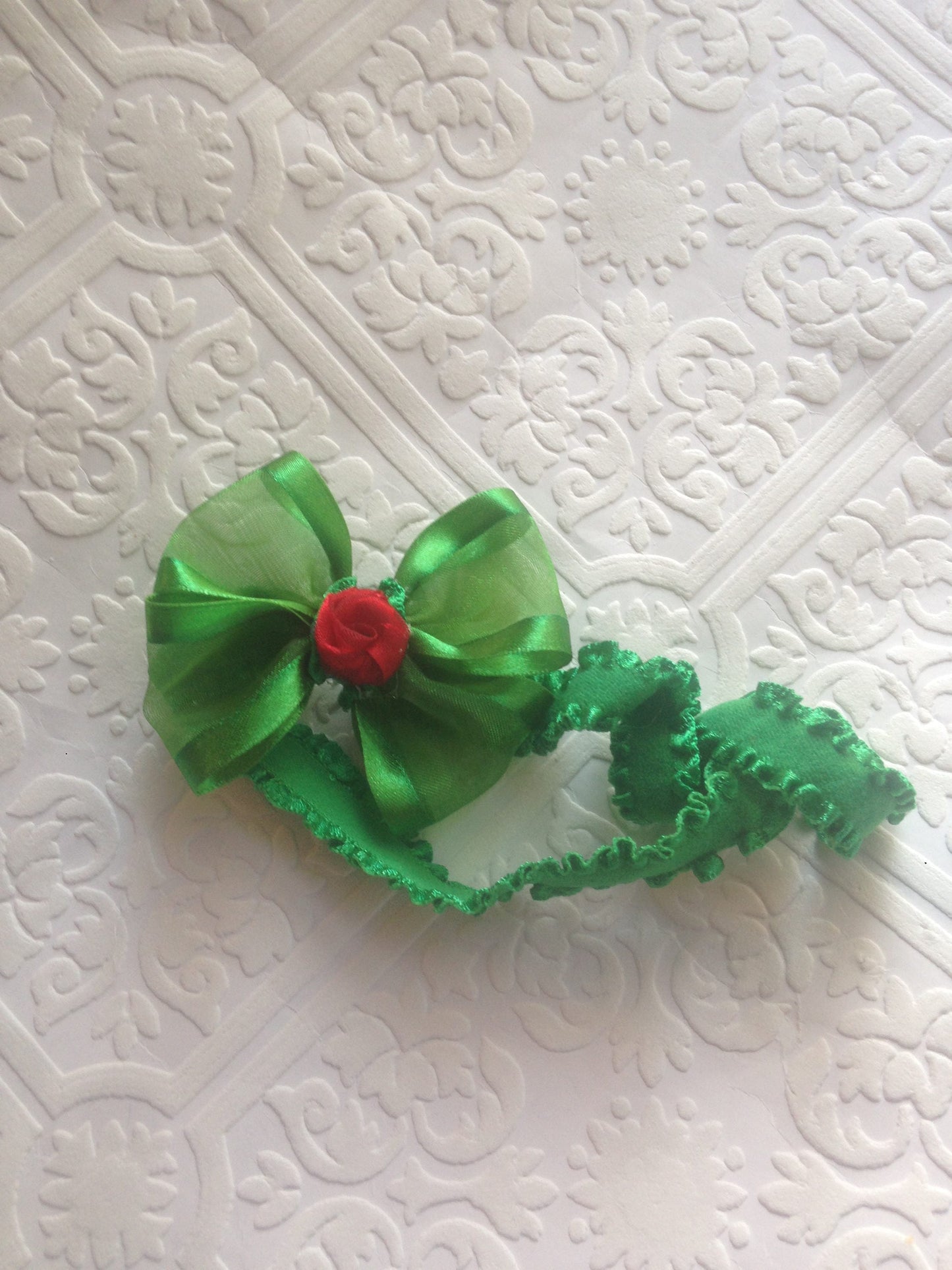 Red green baby headband, Christmas baby headband, green baby headband, holiday baby headband, holiday headband, christmas headband, photo