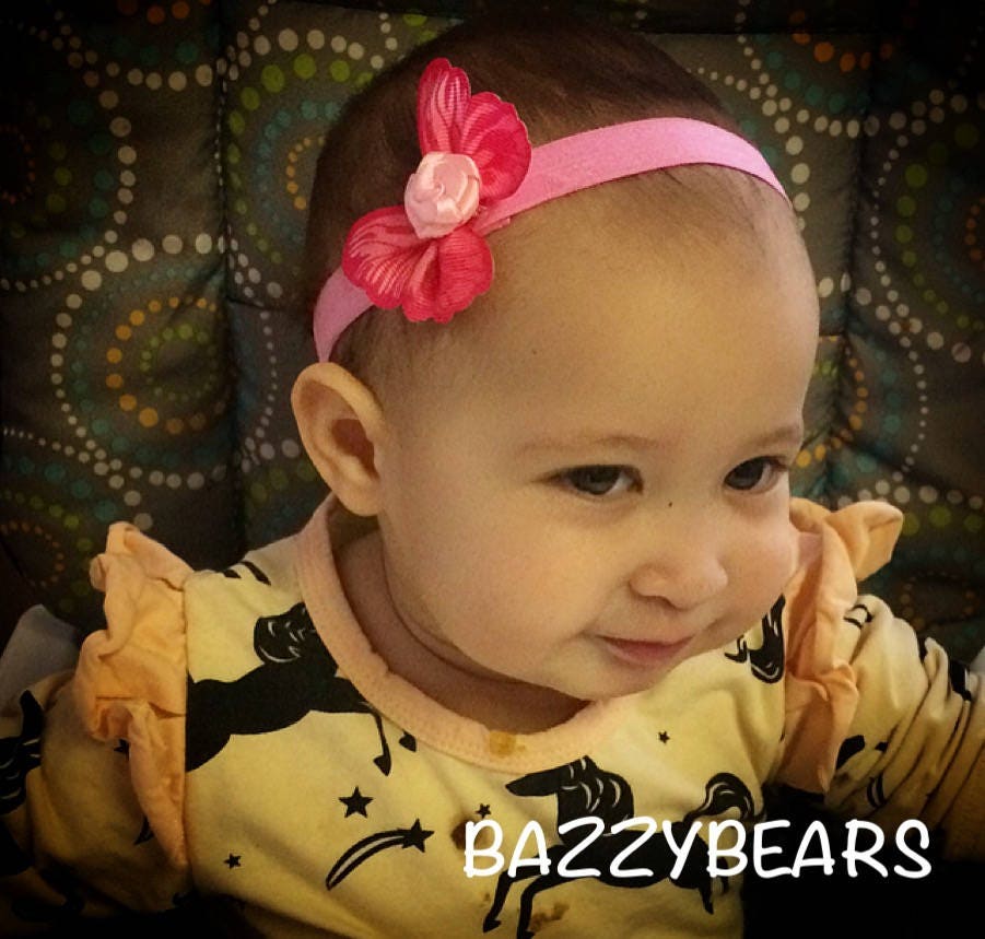 butterfly, butterfly headband, baby headband, baby butterfly headband, pink butterfly headband, photography prop, baby prop, rose headband