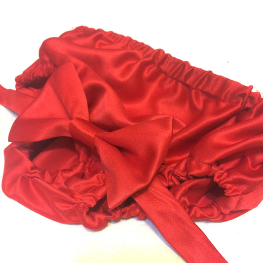 Red bloomer/diaper cover for cake smash/first birthday