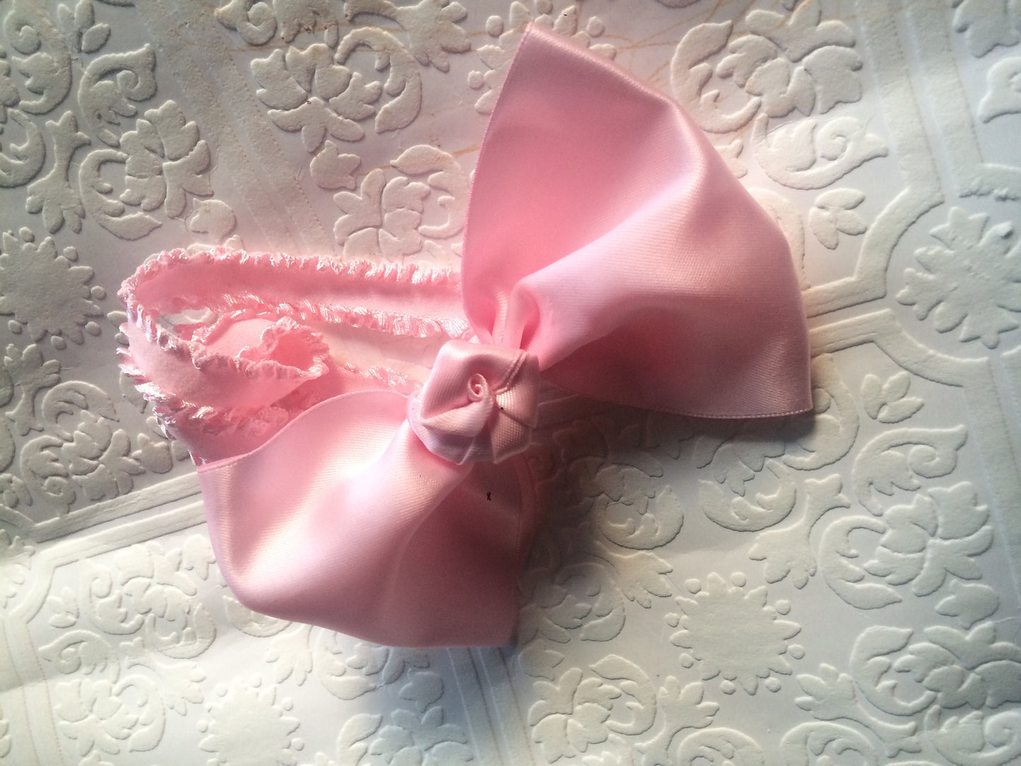 pink baby headband, pink bow headband, birthday baby headband, birthday headband, wedding headband, Valentine baby headband, big bow