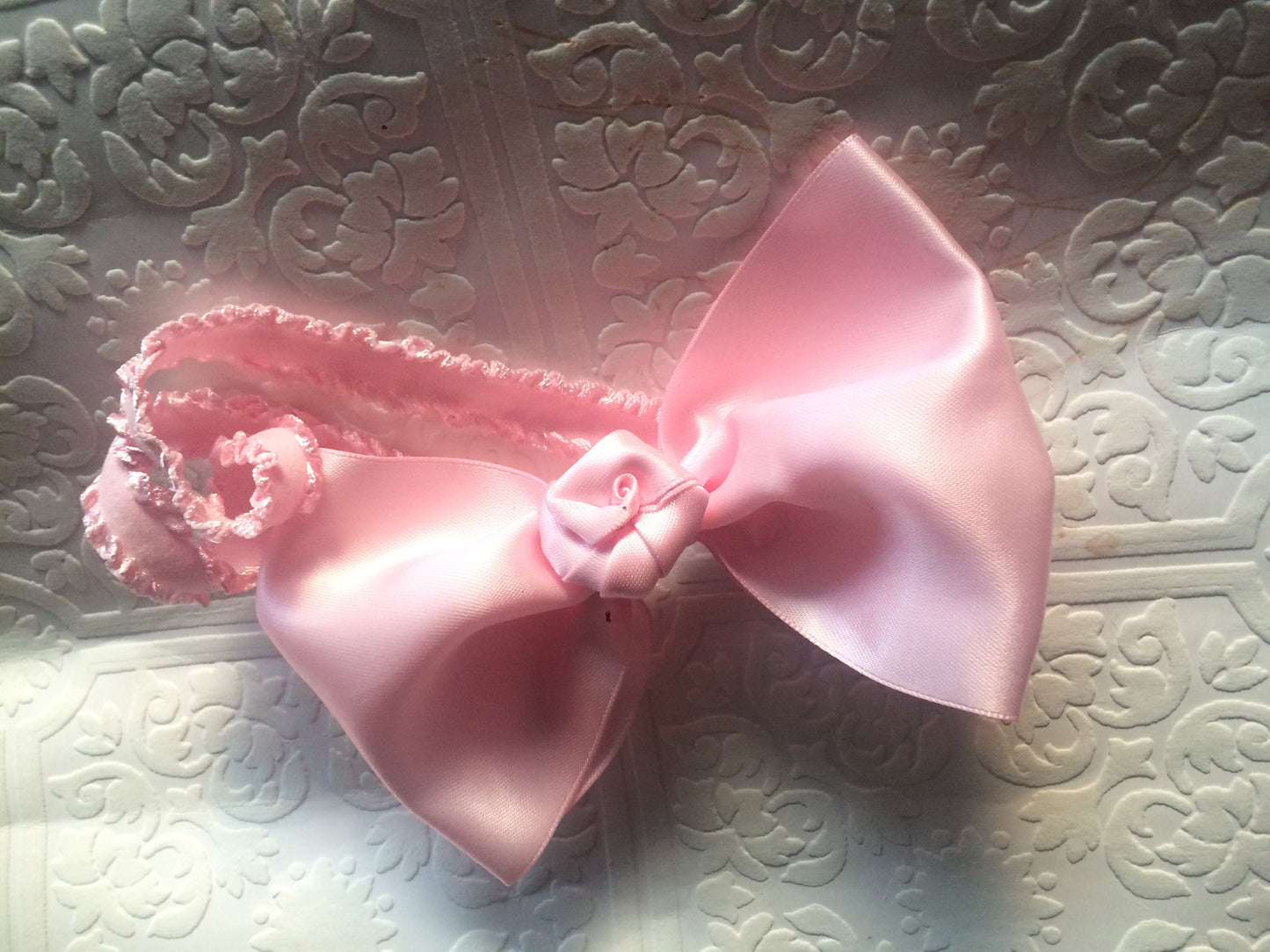 pink baby headband, pink bow headband, birthday baby headband, birthday headband, wedding headband, Valentine baby headband, big bow