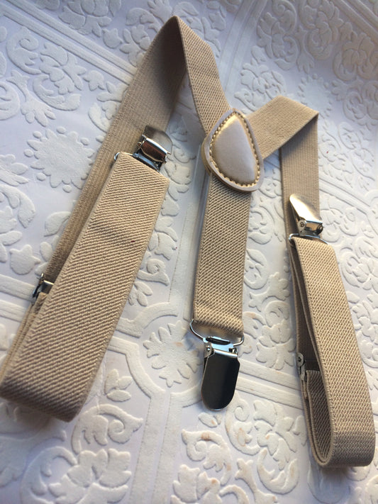 Baby suspenders, beige baby suspenders, toddler suspenders, beige suspenders, skin colour suspenders, baby skin tone suspenders, boy beige