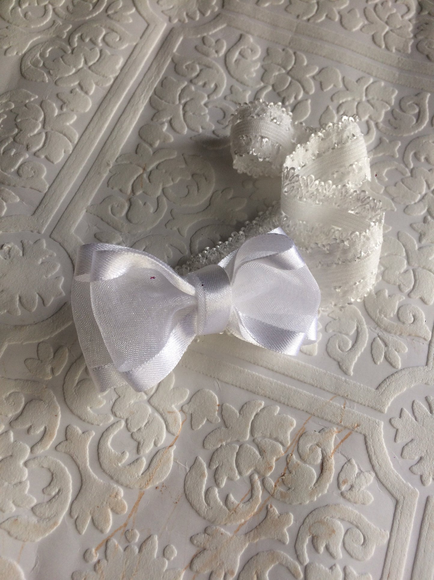 White bow headband, white baby headband,  baptism headband,  wedding baby headband,  baptism baby headband,  baby headband, white bow