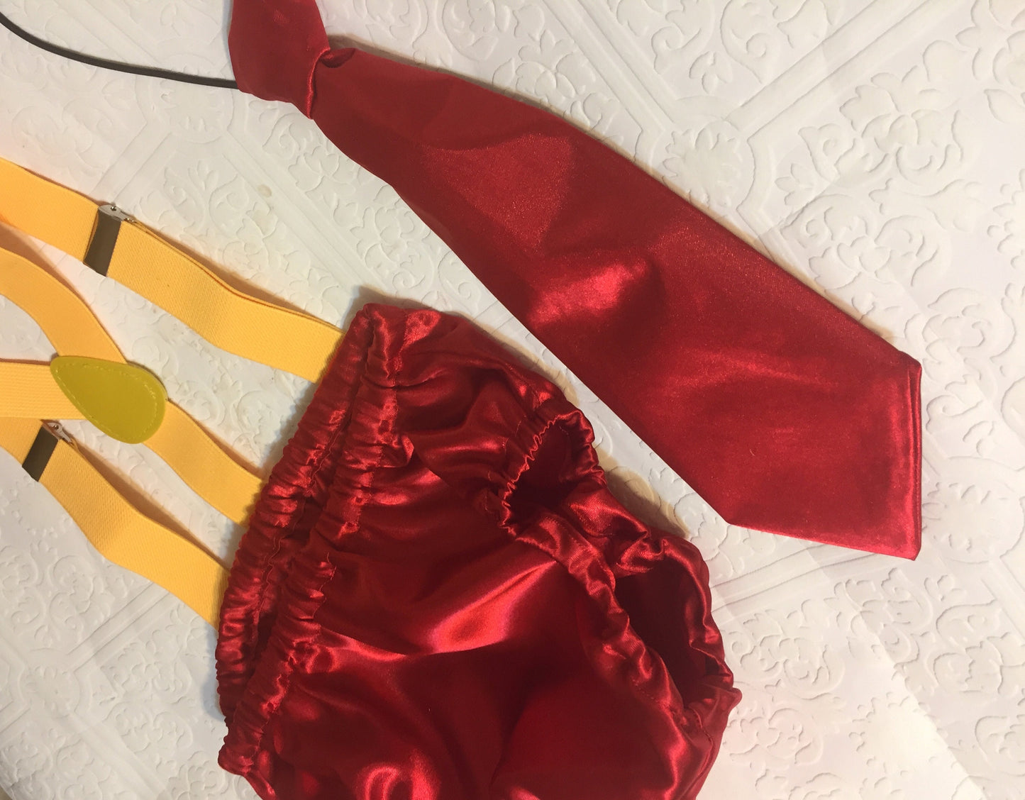 1st birthday set, satin re birthday, red bloomers, red tie, red first birthday, boy bloomer, birthday bloomer, suspender