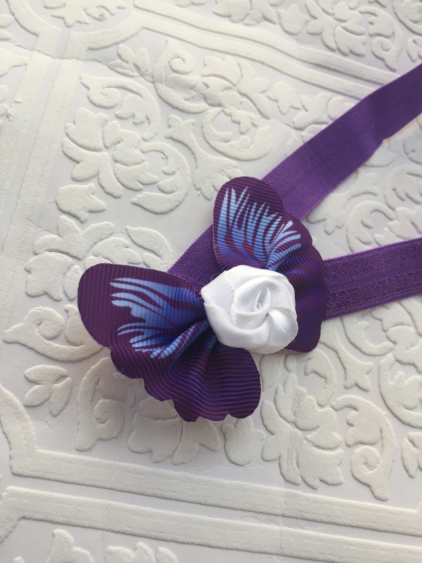 butterfly, purple butterfly headband, baby headband, baby butterfly headband, butterfly headband, photography prop, baby prop, rose headband