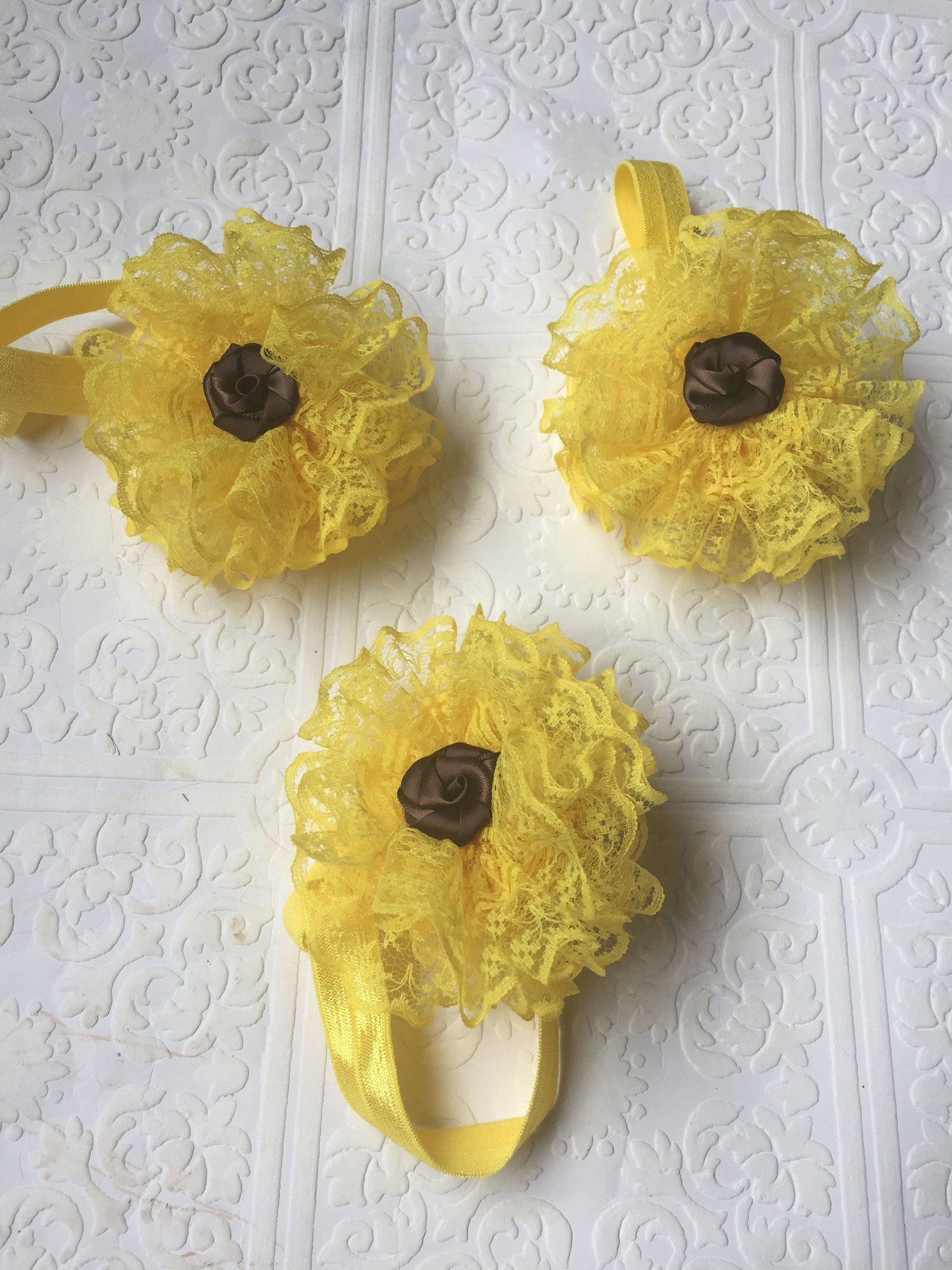 Sunflower headband, baby sunflower headband, sunflower baby headband, yellow flower headband, yellow baby headband, summer baby headband