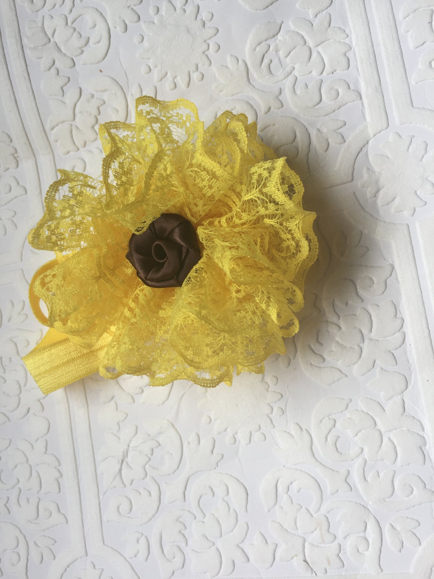 Sunflower headband, baby sunflower headband, sunflower baby headband, yellow flower headband, yellow baby headband, summer baby headband