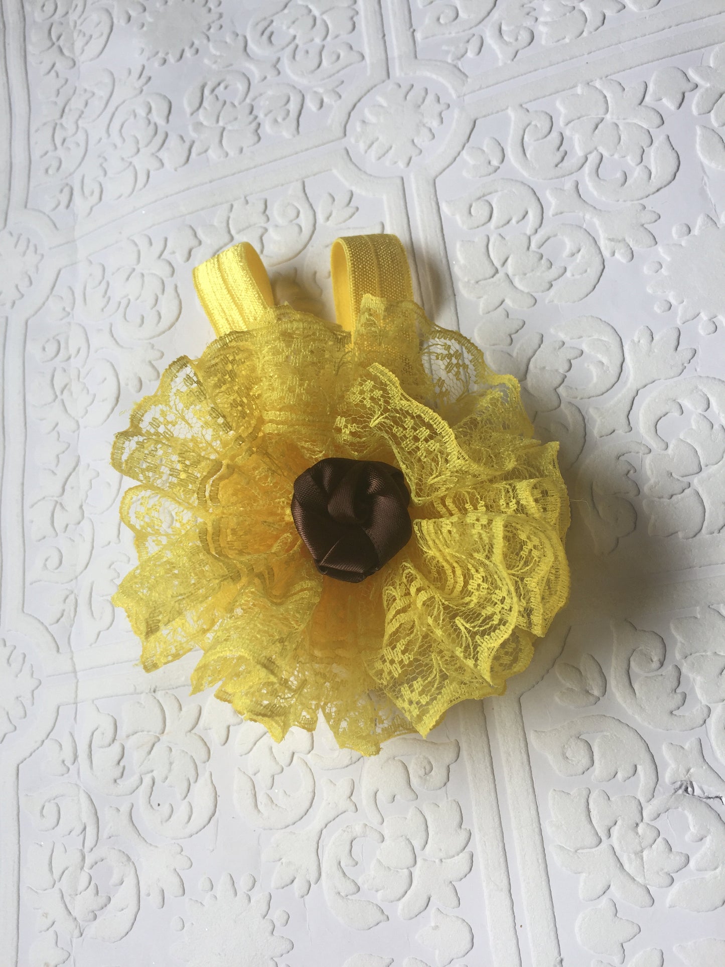 Sunflower headband, baby sunflower headband, sunflower baby headband, yellow flower headband, yellow baby headband, summer baby headband