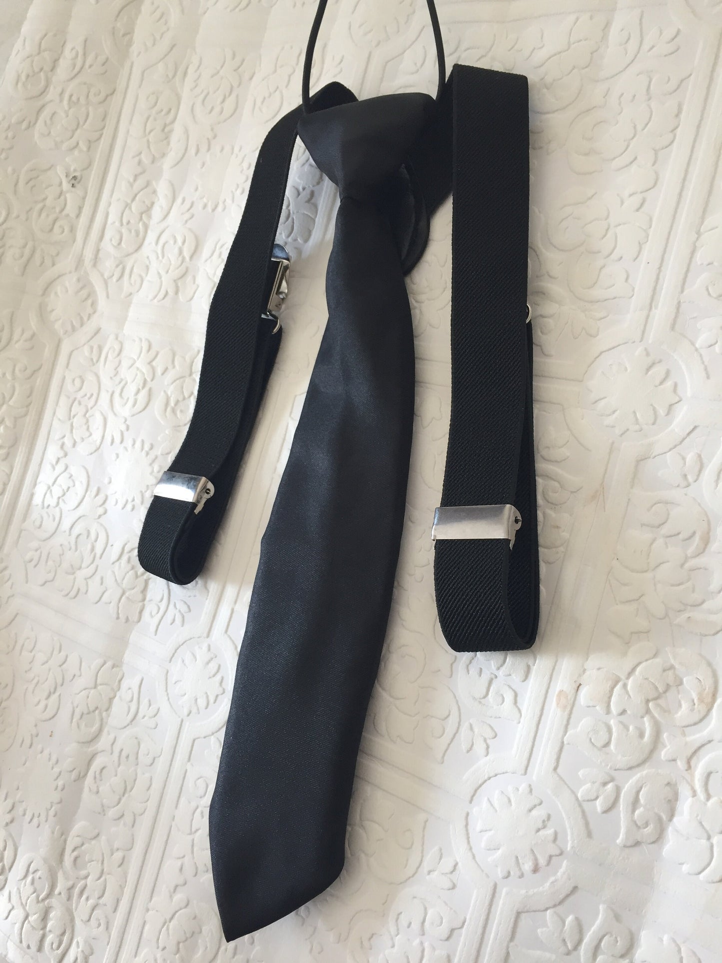 Baby suspenders, black baby suspenders, baby tie, suspenders, black suspenders set, black baby tie, suspenders and tie, tie and suspenders